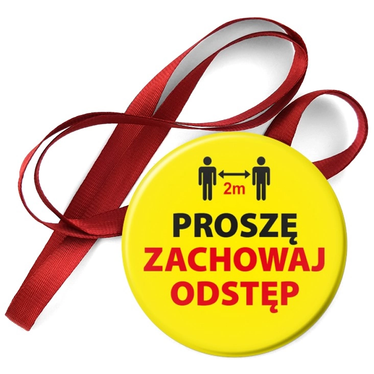 przypinka medal Zachowaj odstęp