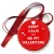 Przypinka medal Keep calm and be my Valentine