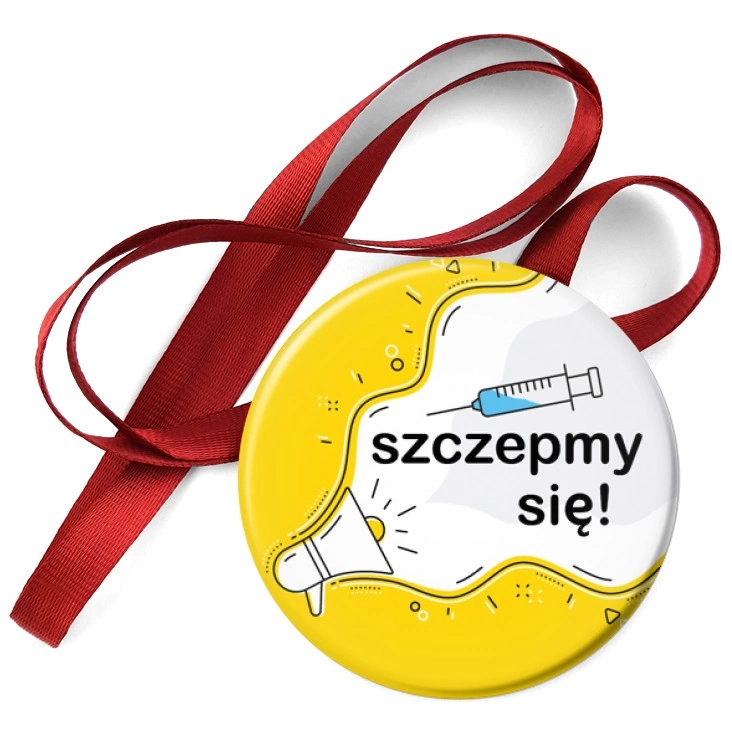 przypinka medal Szczepmy się