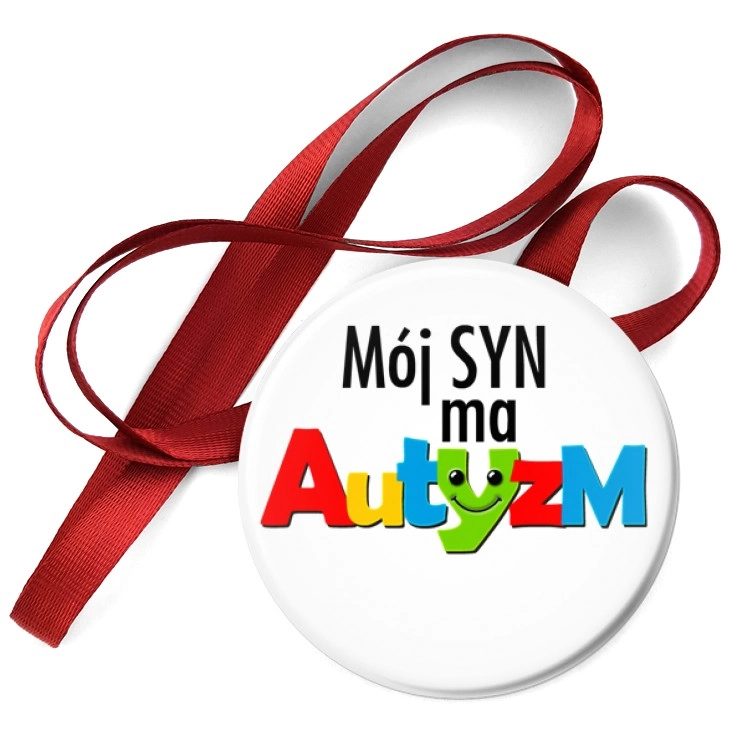 przypinka medal Mój syn ma autyzm