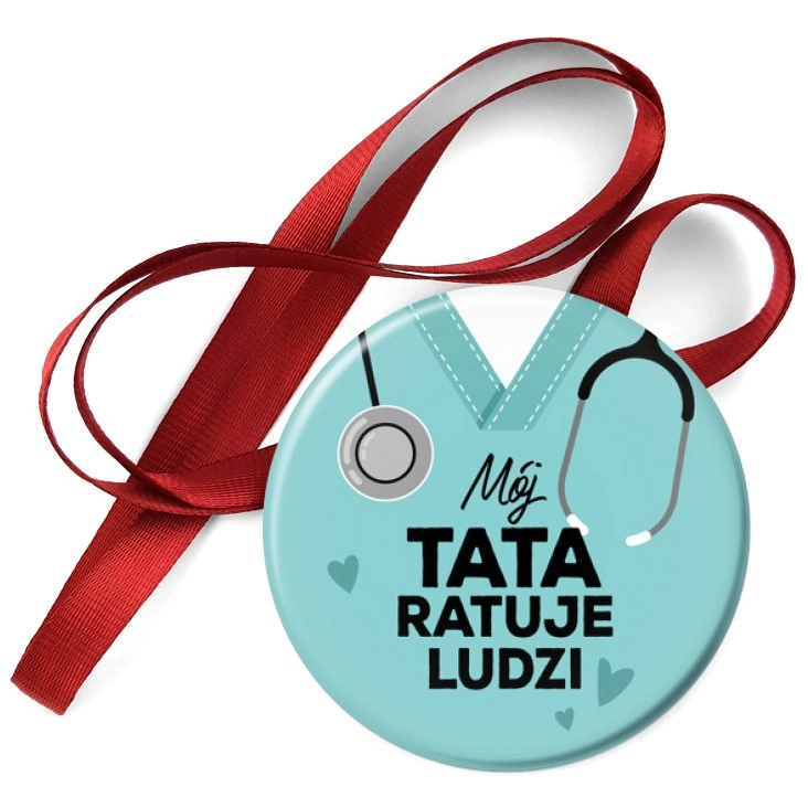 przypinka medal Mój tata ratuje