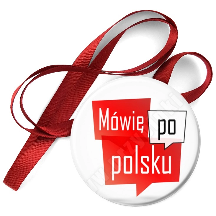 przypinka medal Mówię po polsku