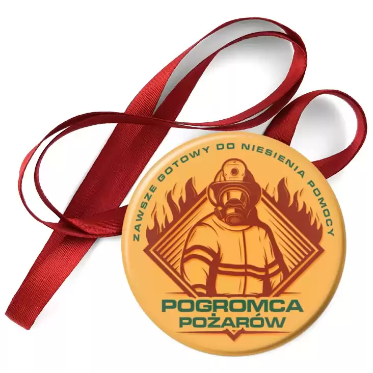 przypinka medal Pogromca pożarów