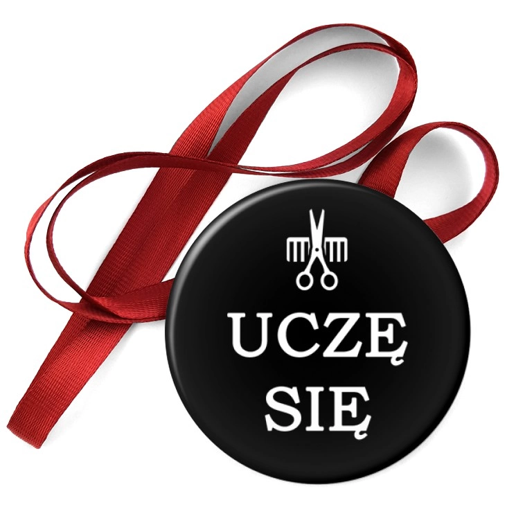 przypinka medal Uczę się - Fryzjer