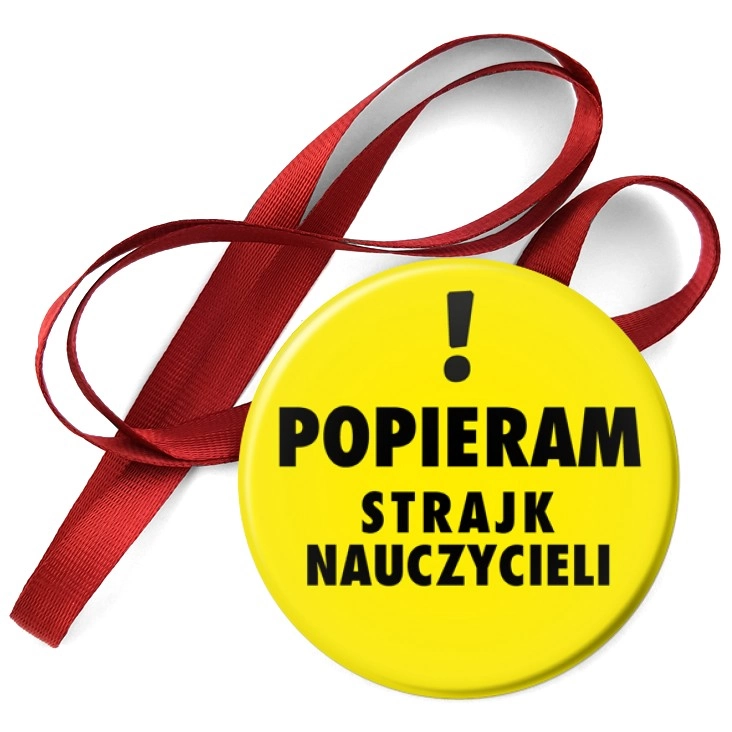 przypinka medal Popieram protest