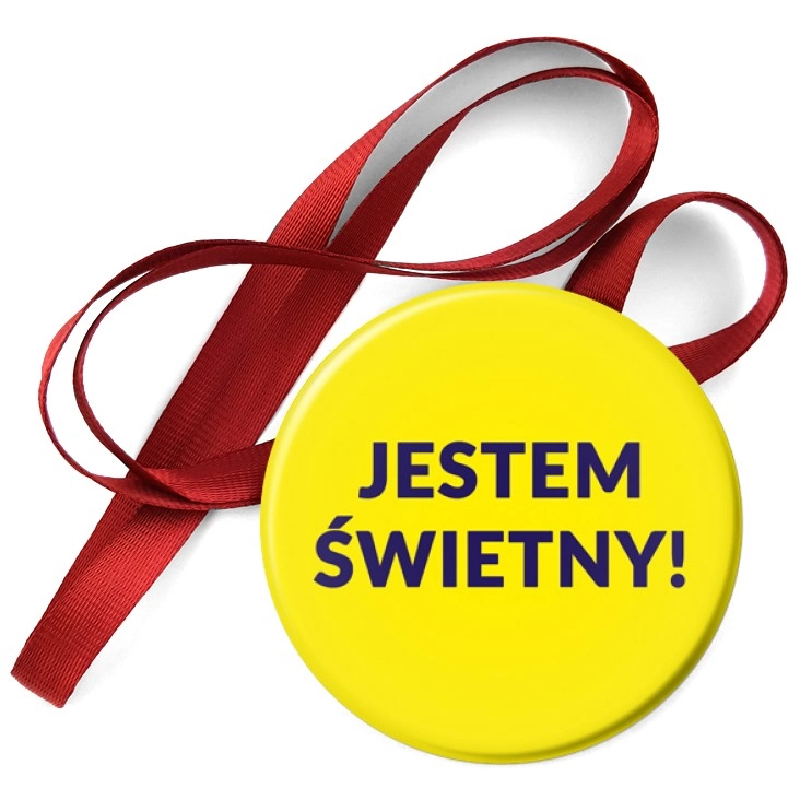 przypinka medal Jestem Świetny!