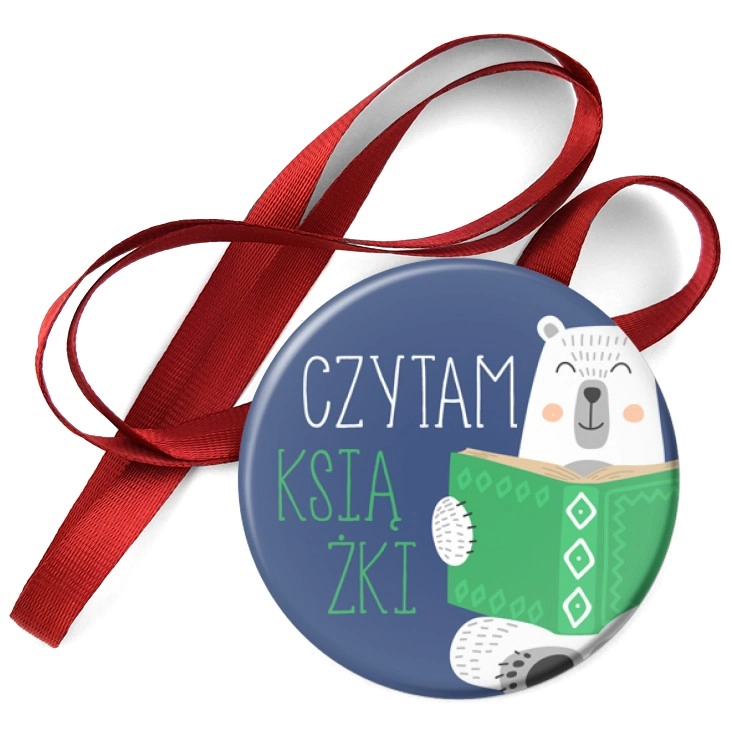 przypinka medal Czytam książki