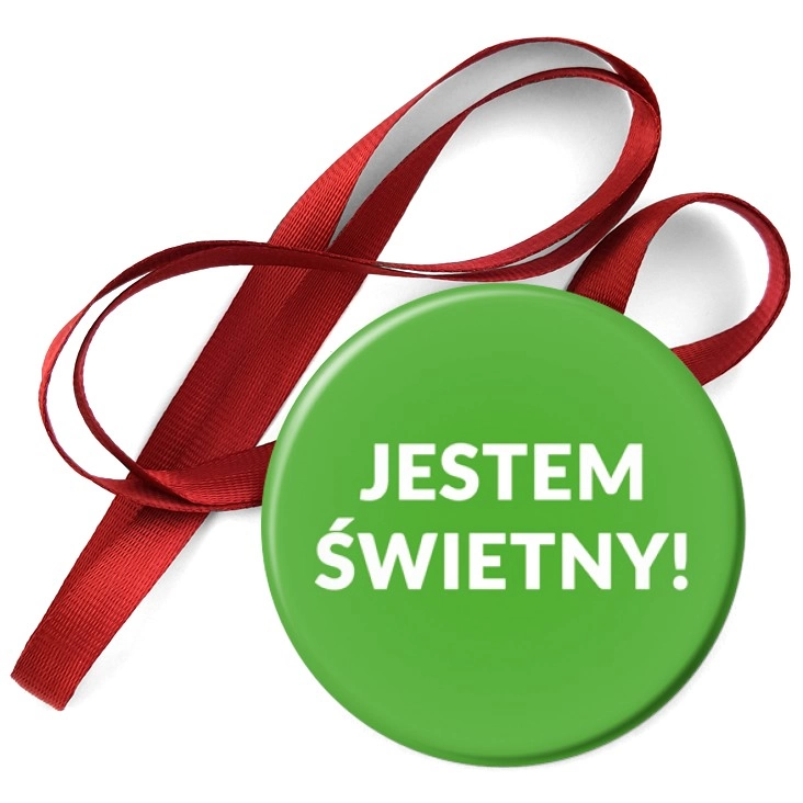 przypinka medal Jestem Świetny!