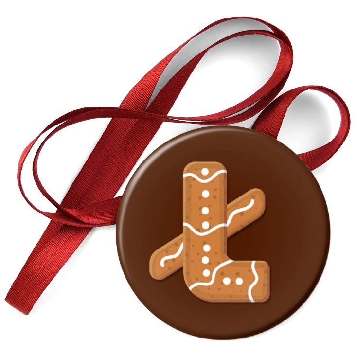 przypinka medal Piernikowa litera Ł