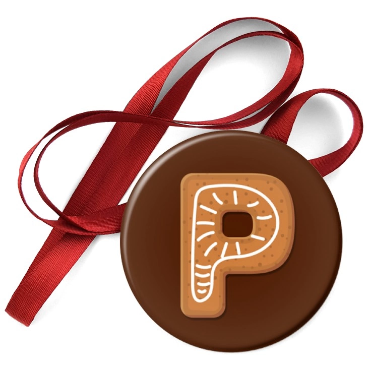 przypinka medal Piernikowa litera P