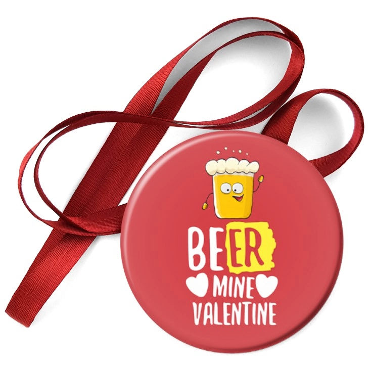 przypinka medal Beer mine Valentine