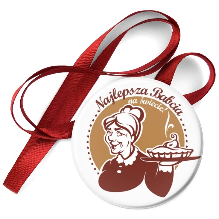 przypinka medal Najlepsza Babcia na świecie
