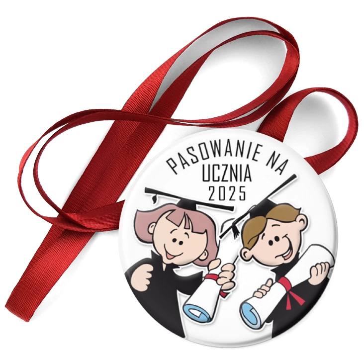 przypinka medal Pasowanie na ucznia