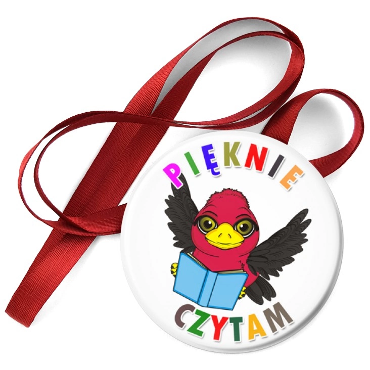 przypinka medal Pięknie czytam