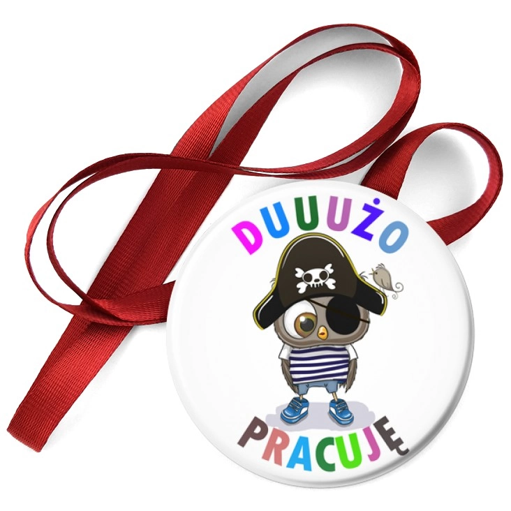 przypinka medal Dużo pracuję