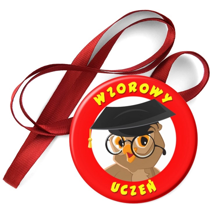 przypinka medal Wzorowy Uczeń