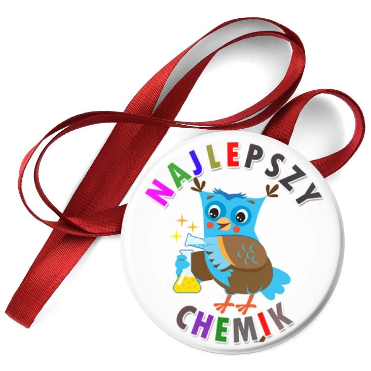 przypinka medal Najlepszy chemik