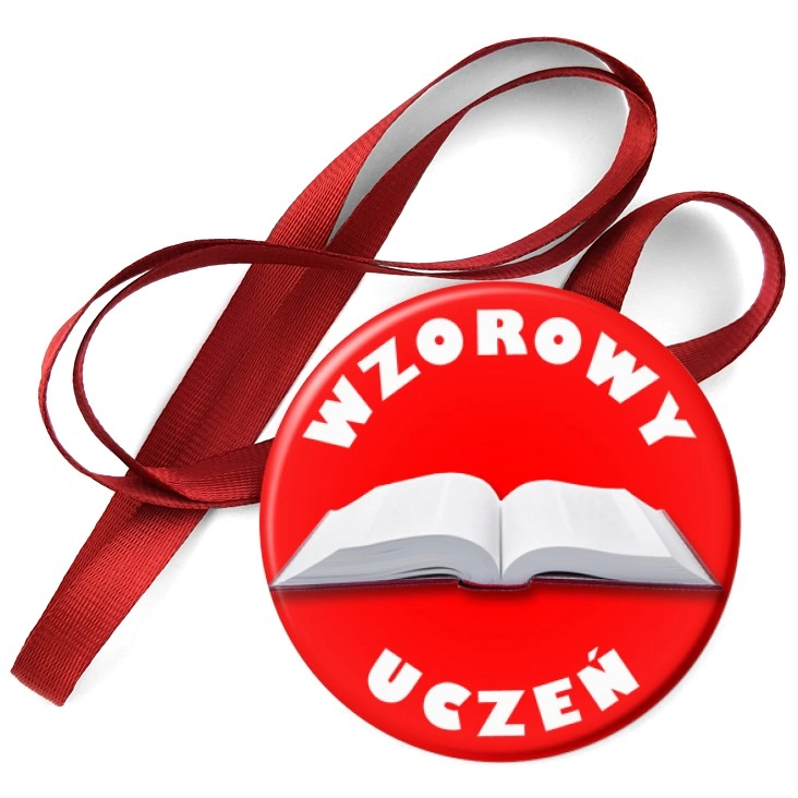 przypinka medal Wzorowy uczeń