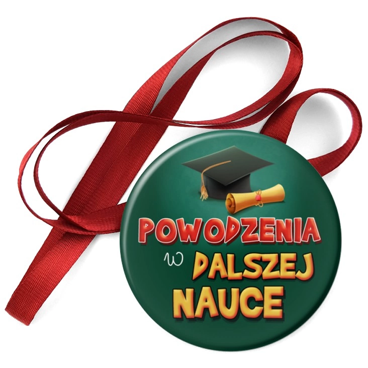 przypinka medal Powodzenia w dalszej nauce