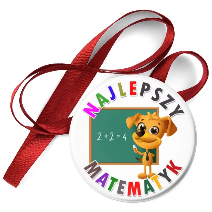 przypinka medal Najlepszy matematyk