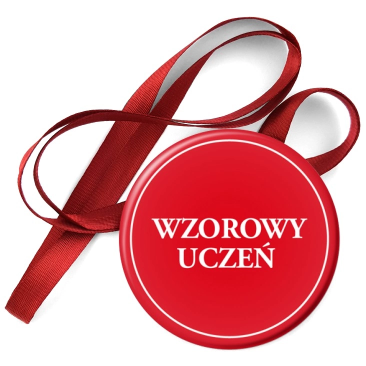 przypinka medal Wzorowy uczeń