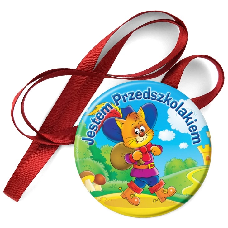 przypinka medal Kot w butach