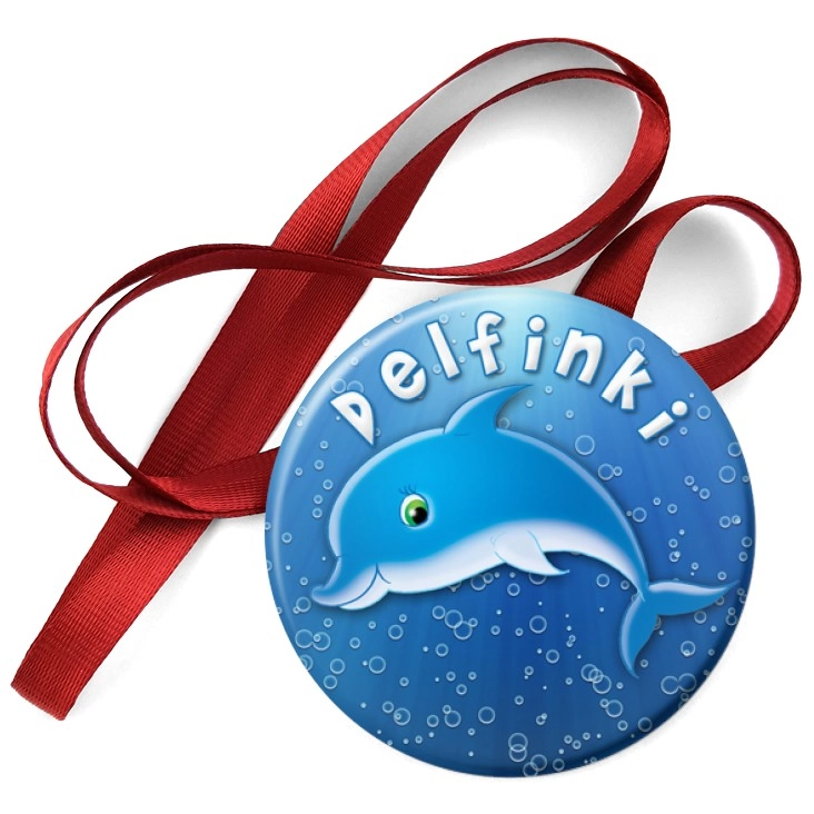 przypinka medal Delfinki