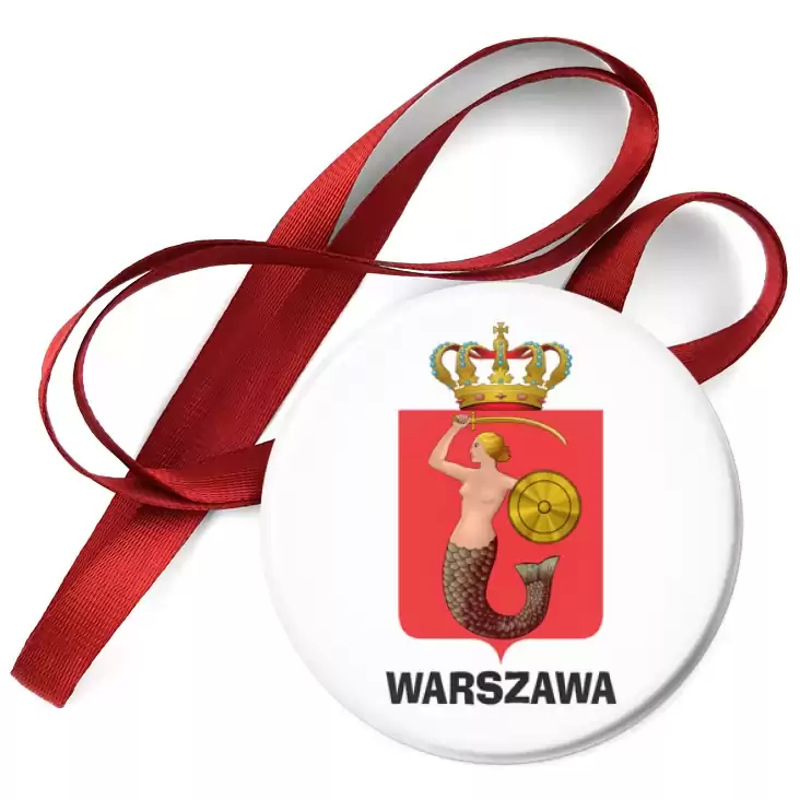 przypinka medal Warszawa