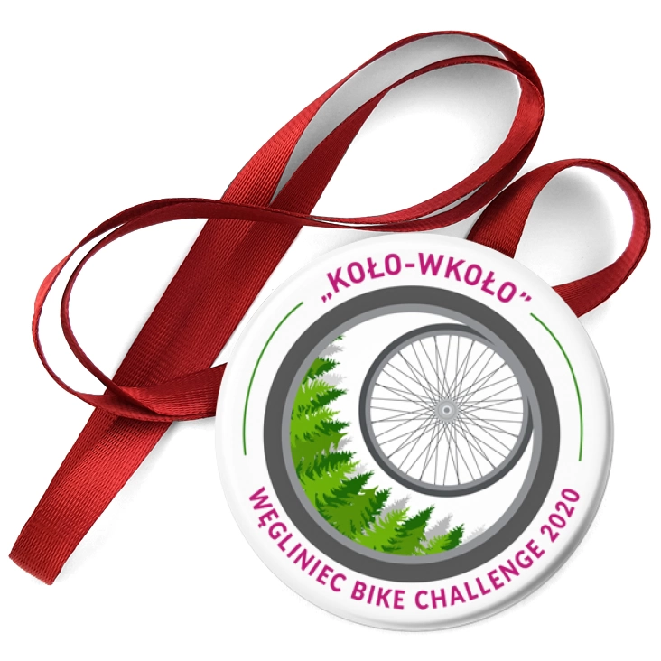 przypinka medal Rajd Rowerowy Koło w Koło Węgliniec 2020