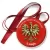 Przypinka medal Narodowe Święto Konstytucji 3 maja złote godło na czerwonym tle