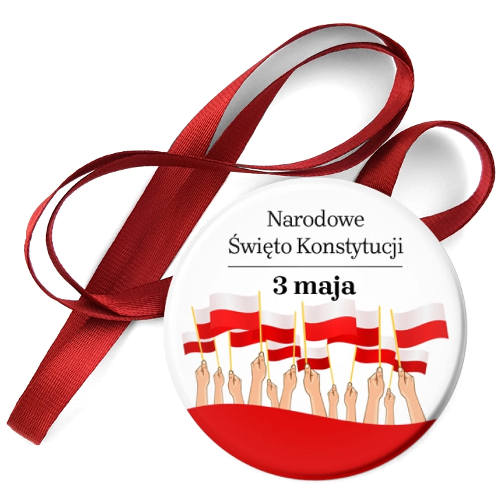 przypinka medal Narodowe Święto Konstytucji 3 maja chorągiewki