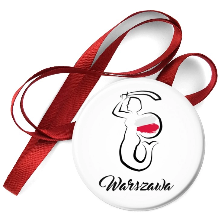 przypinka medal Warszawa