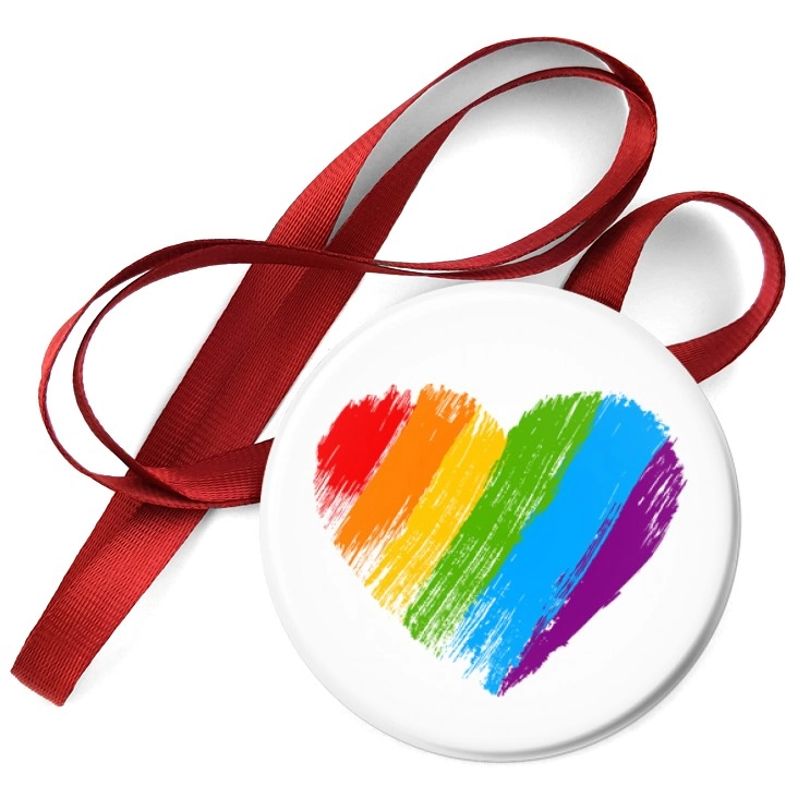 przypinka medal LGBT serce