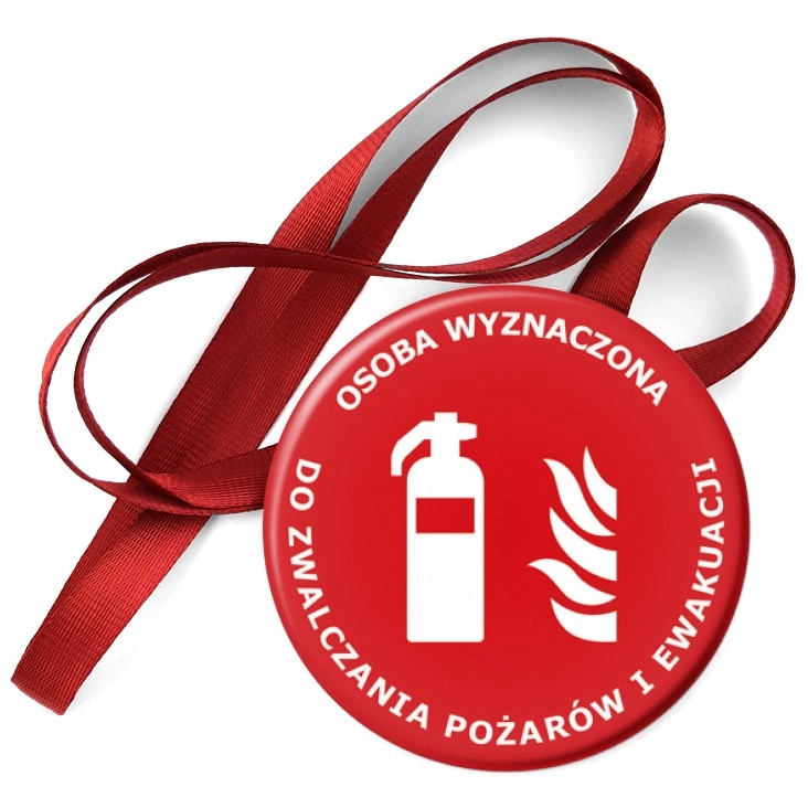 przypinka medal Osoba wyznaczona do zwalczania pożarów i ewakuacji