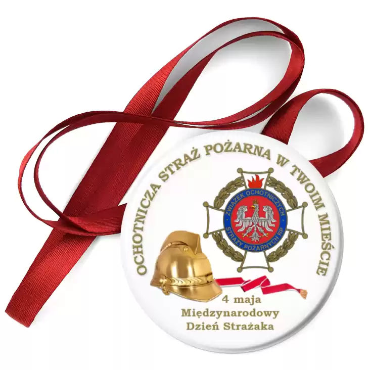 przypinka medal Międzynarodowy Dzień Strażaka 4 maja