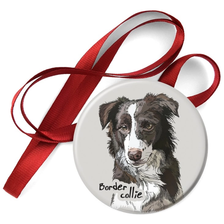 przypinka medal Border collie