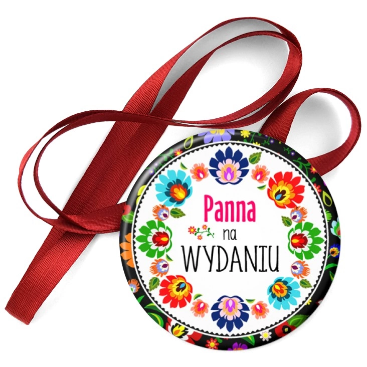 przypinka medal Panna na wydaniu