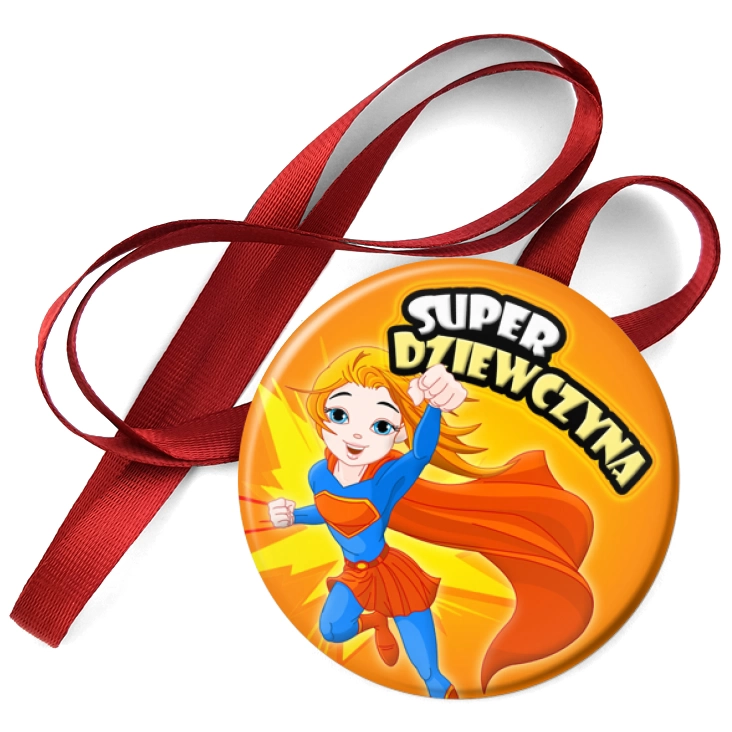 przypinka medal Super Dziewczyna