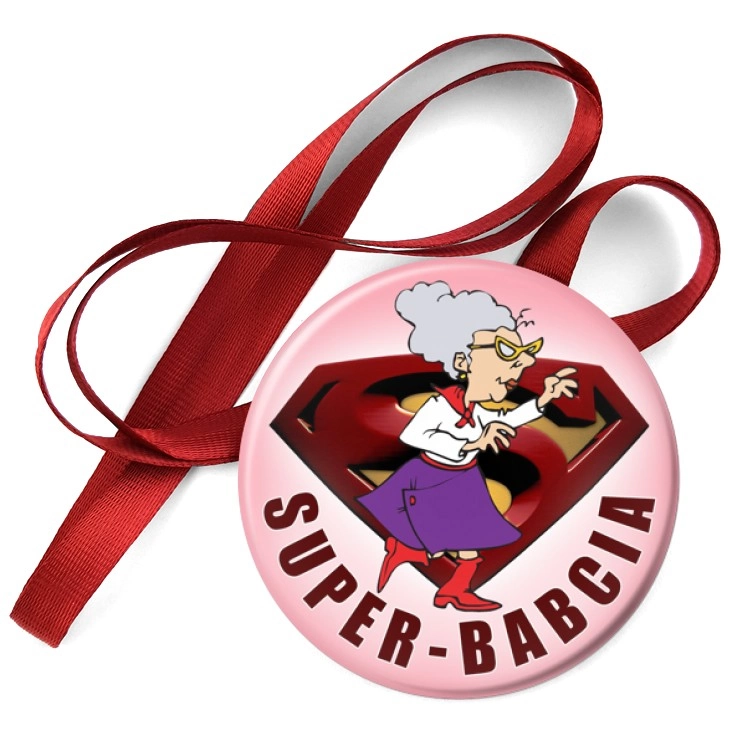 przypinka medal Super-Babcia