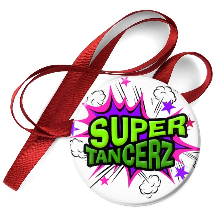 przypinka medal Super Tancerz komiks