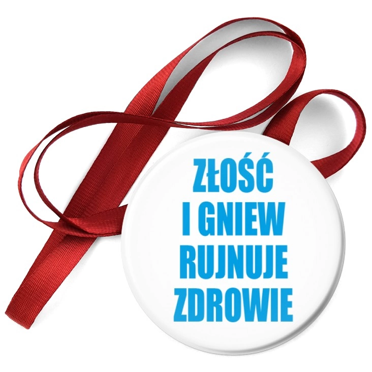 przypinka medal Złość i gniew