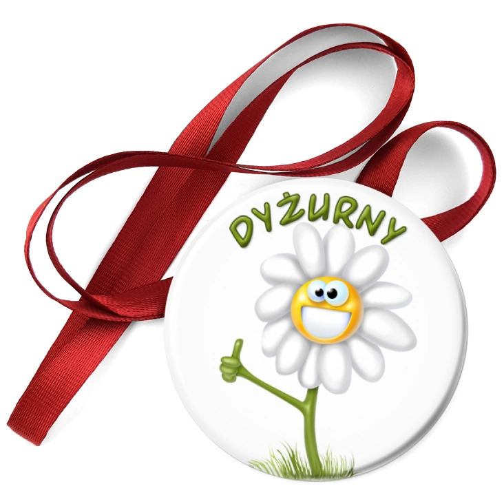 przypinka medal Dyzurny buay kwiatek