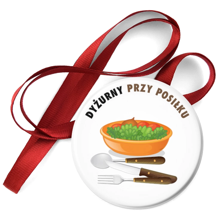 przypinka medal Dyżurny przy posiłku