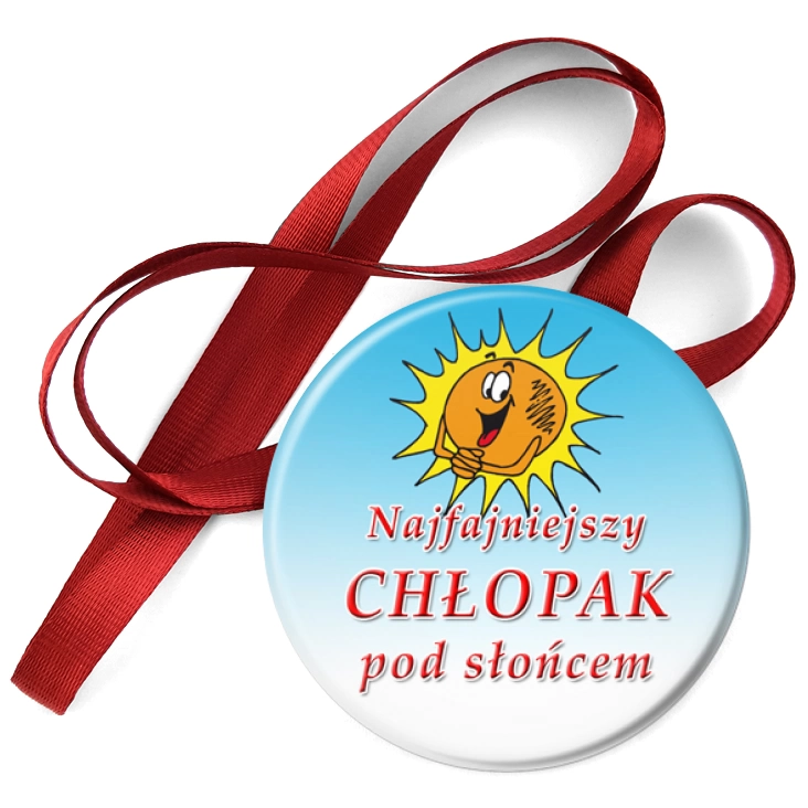 przypinka medal Najfajniejszy Chłopak pod Słońcem