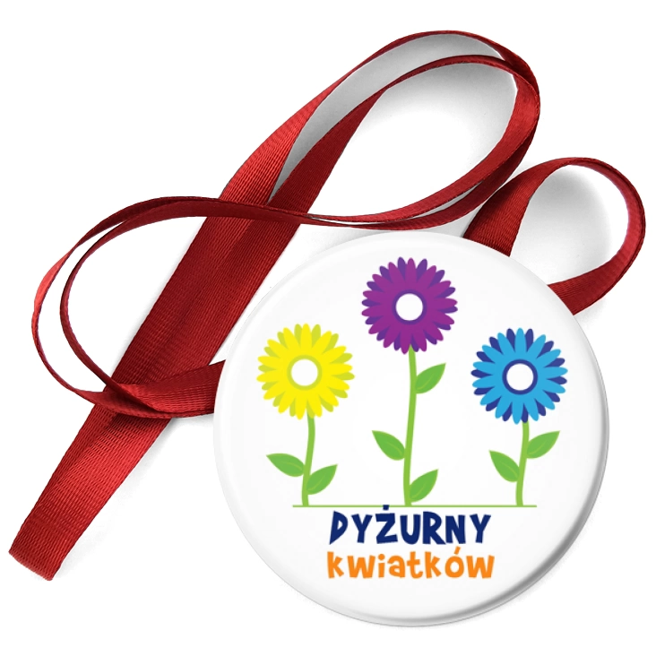 przypinka medal Dyżurny kwiatków