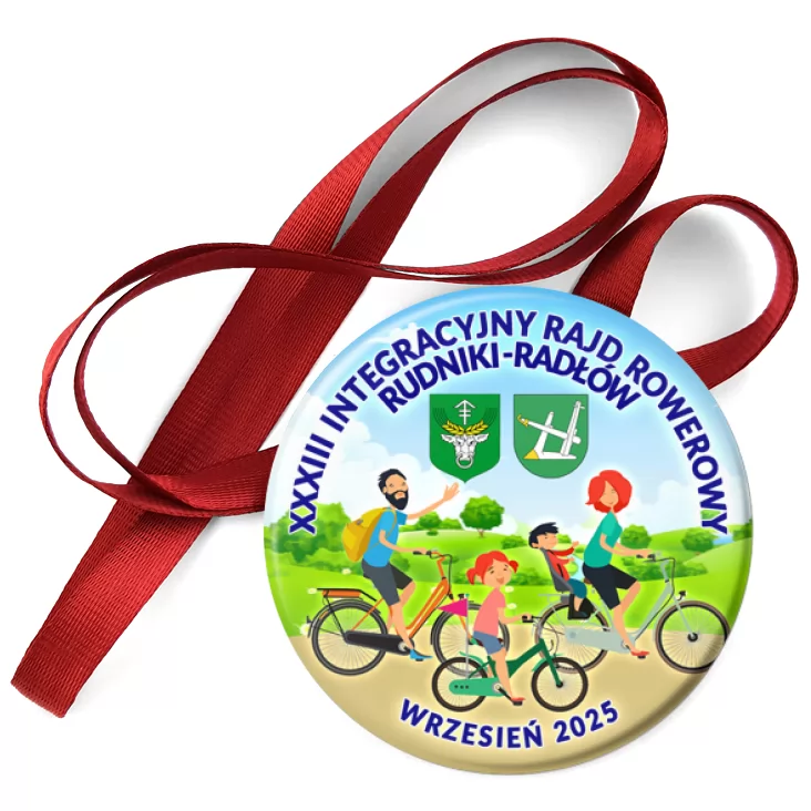 przypinka medal Rajd rowerowy Rudniki Radłów