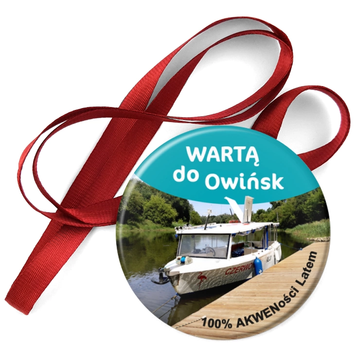 przypinka medal Wartą do Owińsk