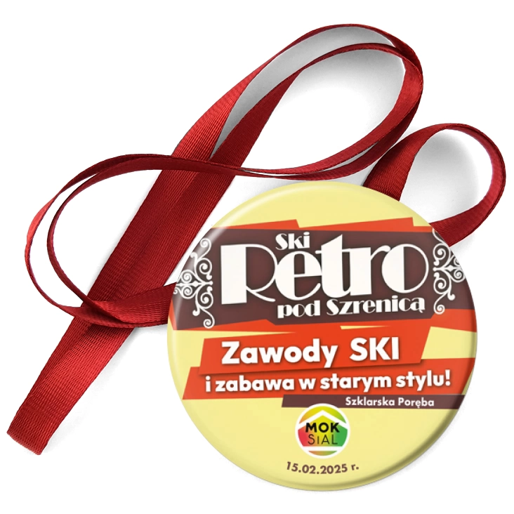 przypinka medal Ski Retro pod Szrenicą 2025