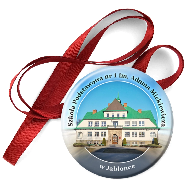 przypinka medal SP im. A. Mickiewicza w Jabłonce