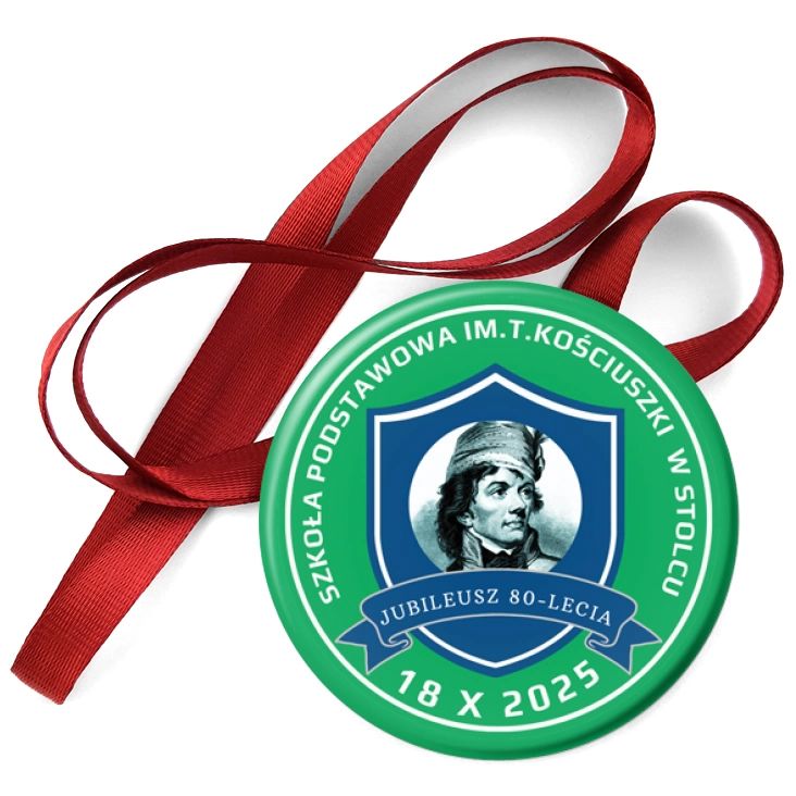przypinka medal SP im. T. Kościuszki w Stolcu